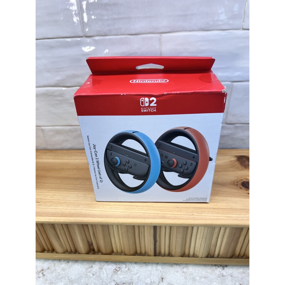 Nintendo Switch Joy-Con Wheel Set of 2 Steering Wheel Accessories Blue Red